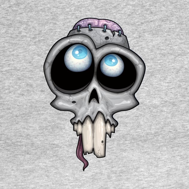 Zombie Skull by fizzgig